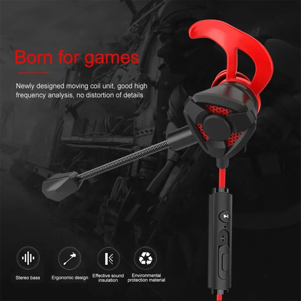 Esports Gaming Earbuds - Auriculares con cable para videojuegos, cascos