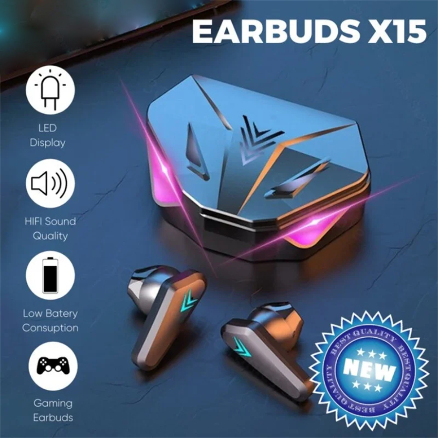 Esports Gaming Gear - X15 TWS auriculares inalámbricos Bluetooth 65ms