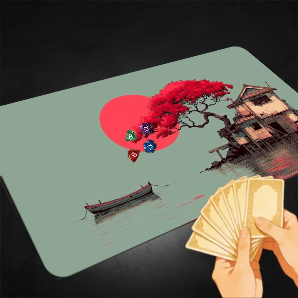 Esports Gaming Houses - Tapete de Juego Ukiyo-e con Paisaje,