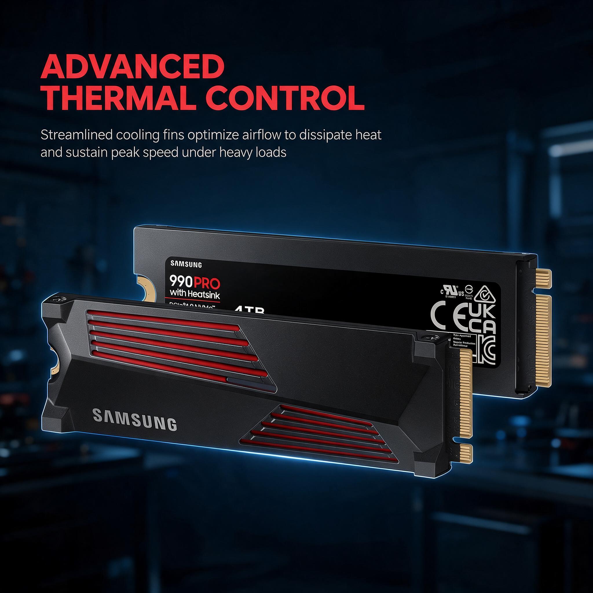 SAMSUNG 990 PRO con Disipador  - Samsung Ssd 990 Pro reseña y precio