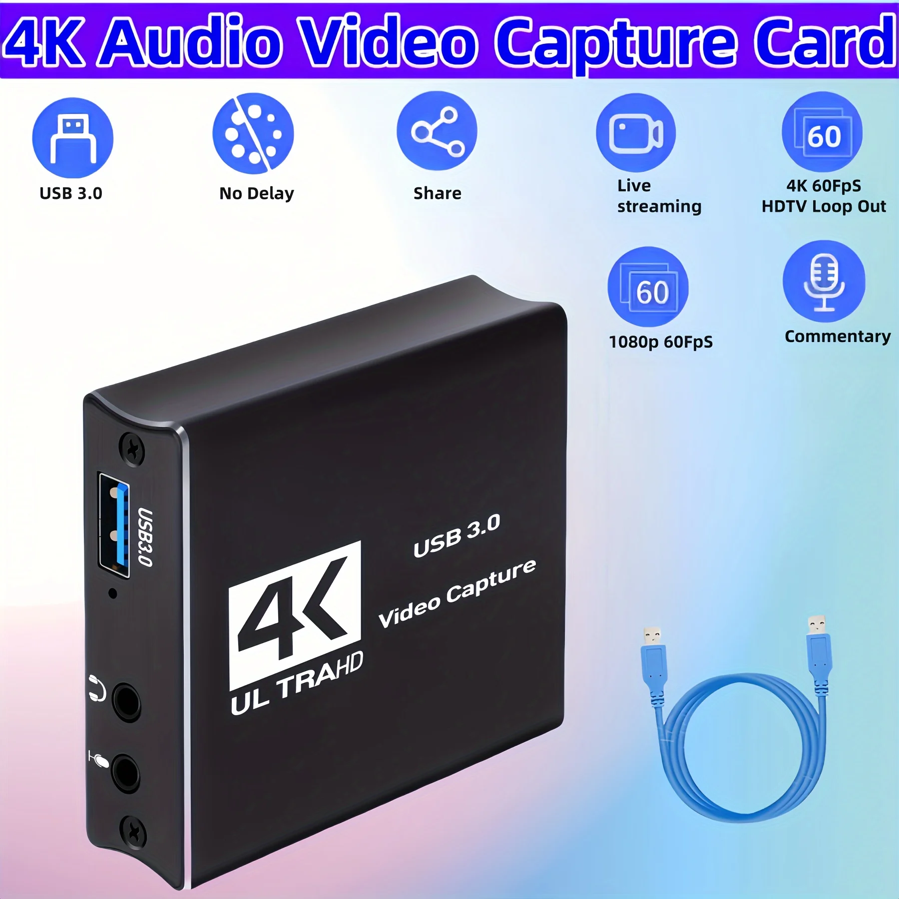 Caja de tarjeta HDMI de captur - Capture Card 4K Hdmi reseña y precio